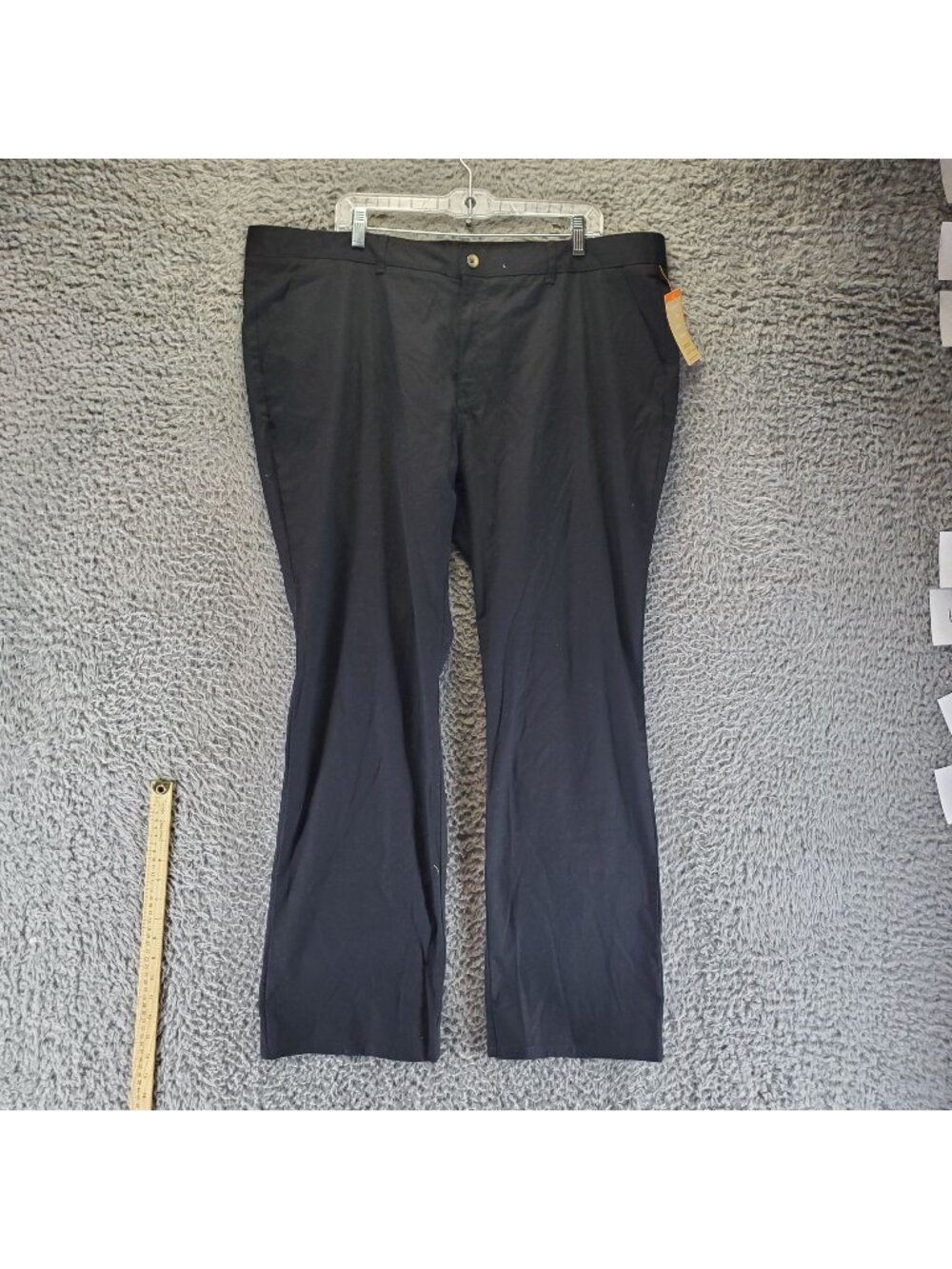 French Toast Pants Women Size 20W Black Straight Stretch Schoolwear Chino *NWT*